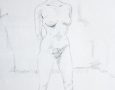 Nude female standing
