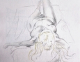 Nude female lying down